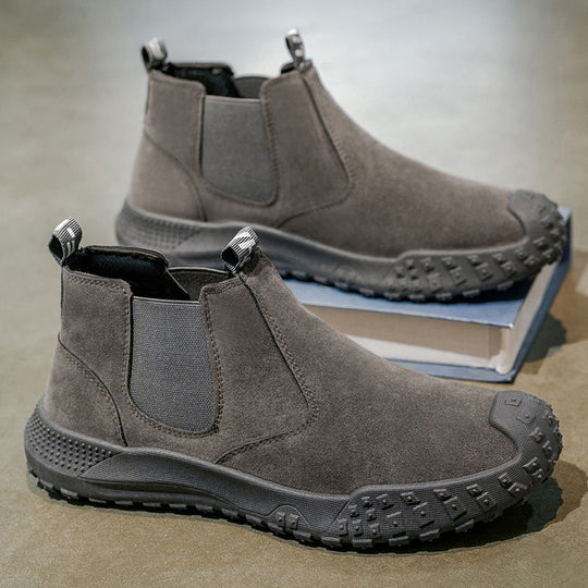 Damen Chelsea Stiefel aus hochwertigem Wildleder mit wasserdichter Sohle und rutschfestem Profil R&B