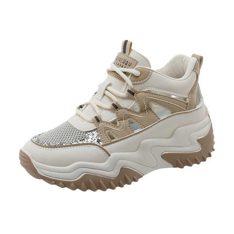 Damen Sportliche Chunky Sneakers mit atmungsaktiver Mesh-Oberfläche und robustem Profil R&B