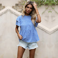 Damen Bluse mit Rüschendetails und floralem Muster R&B