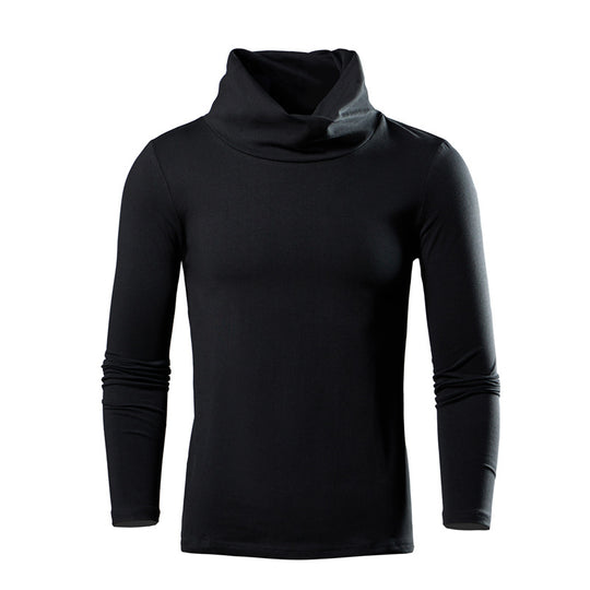 Herren elegantes Langarmshirt mit modischem Kragen R&B