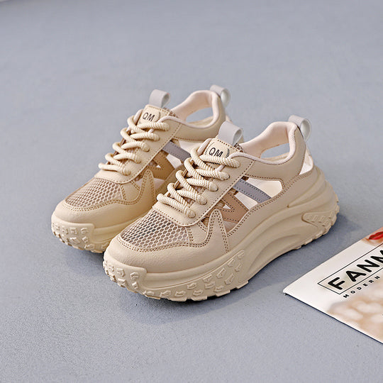 Damen Sportliche Chunky Sneakers mit atmungsaktivem Obermaterial und rutschfester Sohle R&B