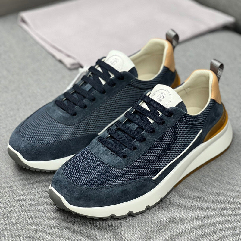 Damen modische Sneakers mit atmungsaktiver Mesh-Oberfläche und eleganten Akzenten R&B