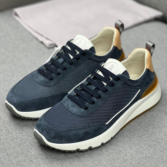 Damen modische Sneakers mit atmungsaktiver Mesh-Oberfläche und eleganten Akzenten R&B