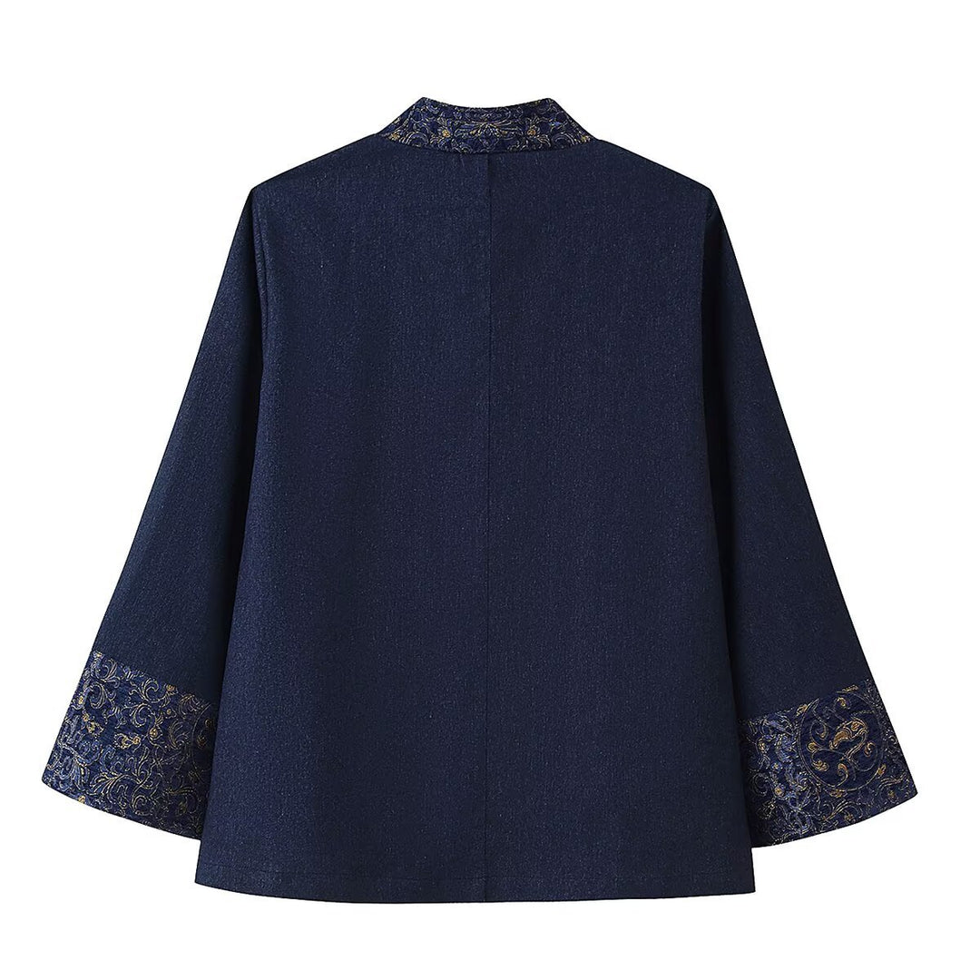 Damen elegante Jacke mit verzierten Ärmeln R&B