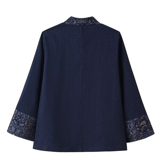 Damen elegante Jacke mit verzierten Ärmeln R&B