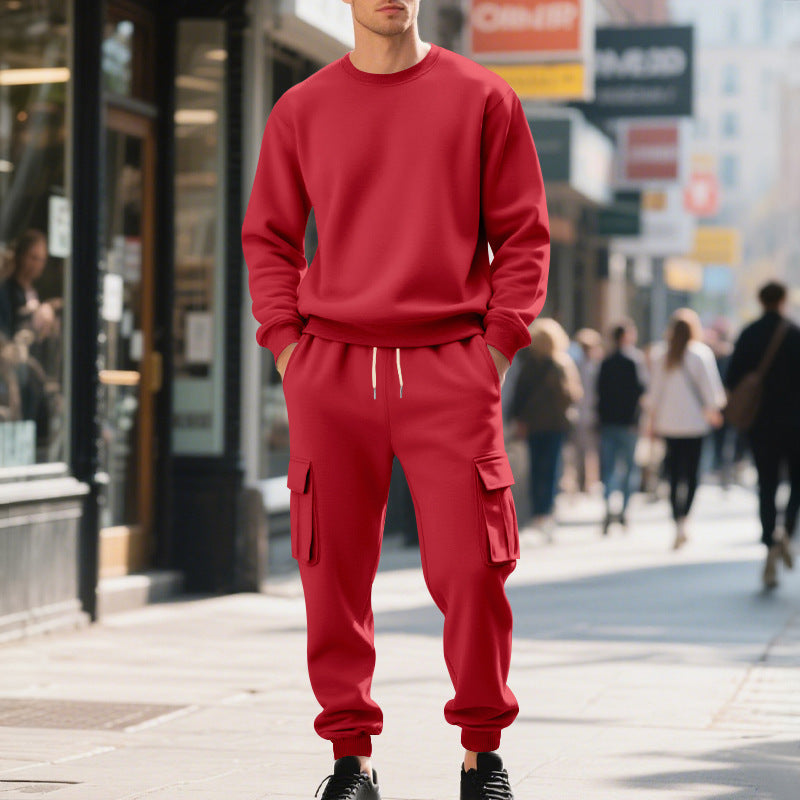 Herren lässiges Sweatshirt und Cargo-Hose Set R&B