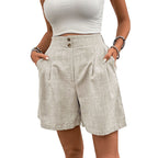 Damen Shorts mit tailliertem Schnitt und praktischen Taschen R&B