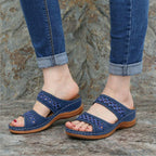 Damen Elegante Sandalen mit atmungsaktivem Obermaterial und verstellbaren Riemen R&B
