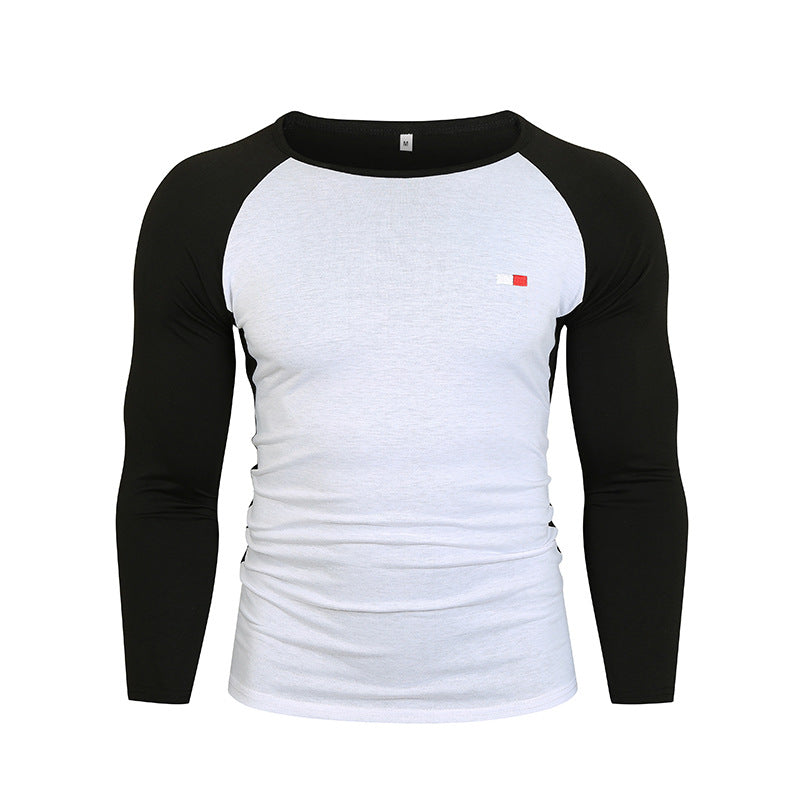Herren Langarm-T-Shirt mit Raglanärmeln und hochwertiger Baumwolle R&B