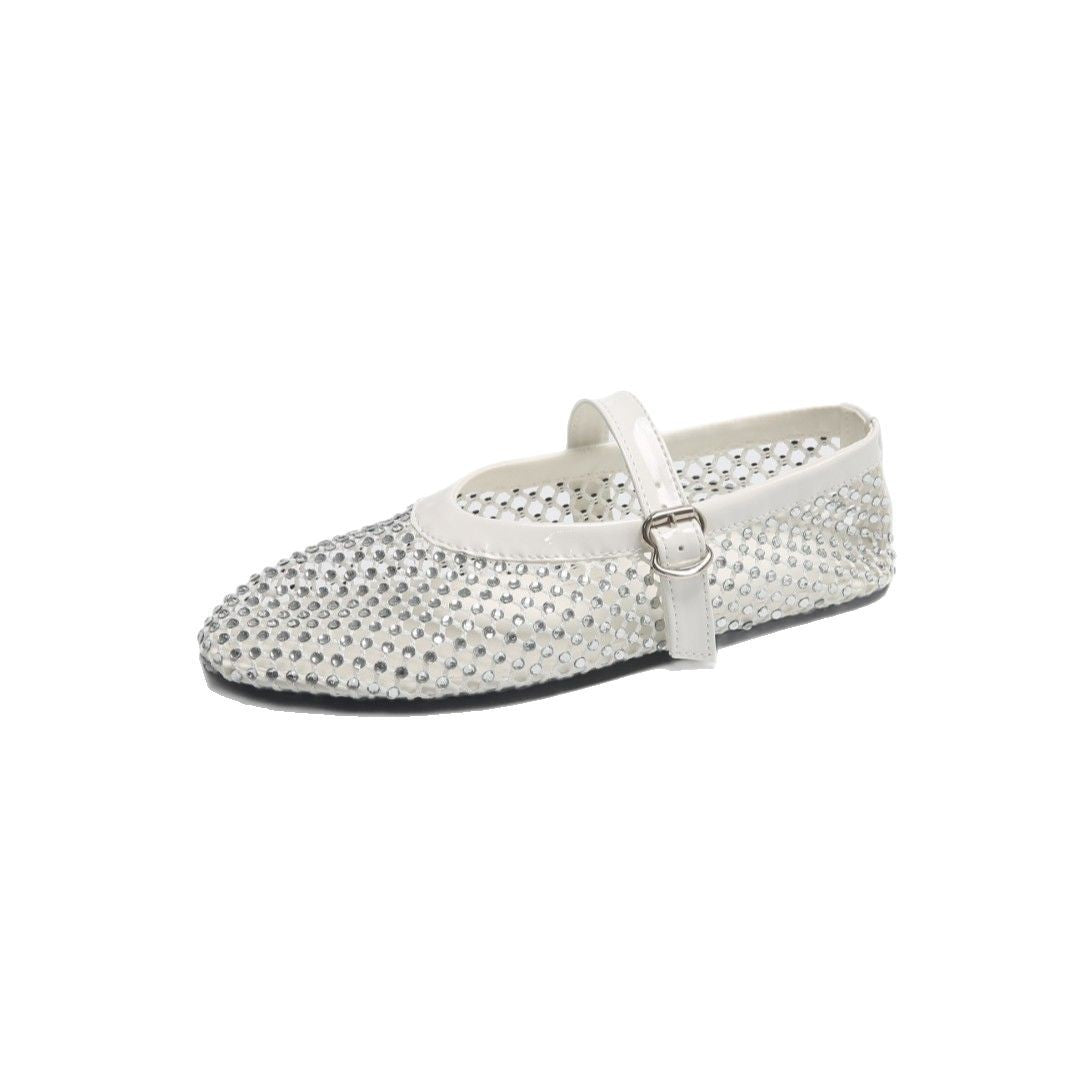 Damen Funktions-Ballerinas mit strassbesetztem Obermaterial R&B