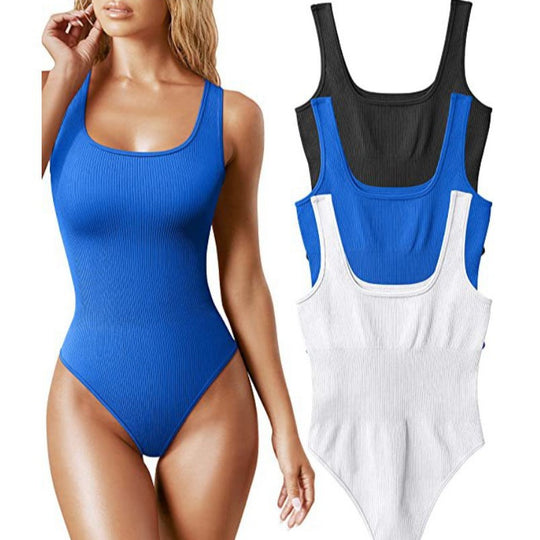 Damen Stylischer Einteiler mit Rippstruktur R&B