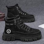 Damen Modische High-Top Stiefel mit robustem Profil und innovativem Verschlusssystem R&B