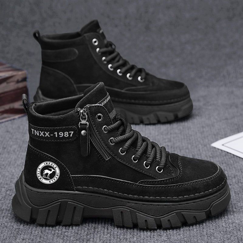 Damen Modische High-Top Stiefel mit robustem Profil und innovativem Verschlusssystem R&B