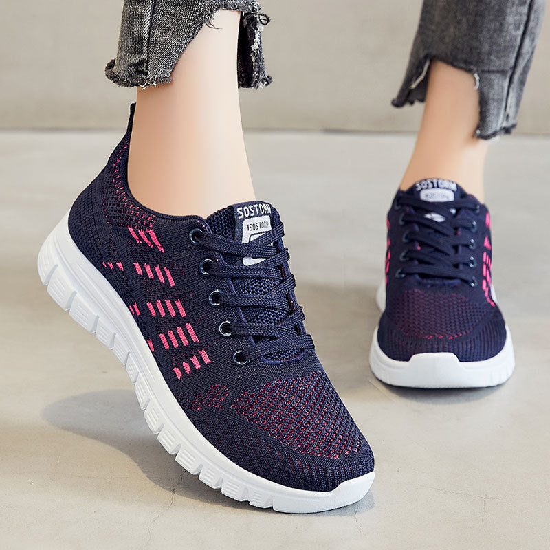 Damen Sportliche und atmungsaktive Sneakers mit elastischem Obermaterial R&B