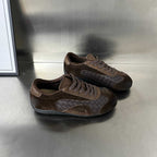 Damen Sportliche Sneaker mit exklusivem Veloursleder und modernem Flechtdesign R&B