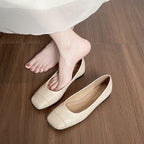 Damen Ballerinas mit elegantem Faltendesign und bequemer Innensohle
