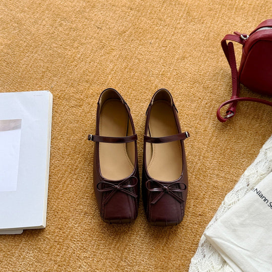 Damen Zarte Ballerinas mit Schleifen und dekorativem Design R&B