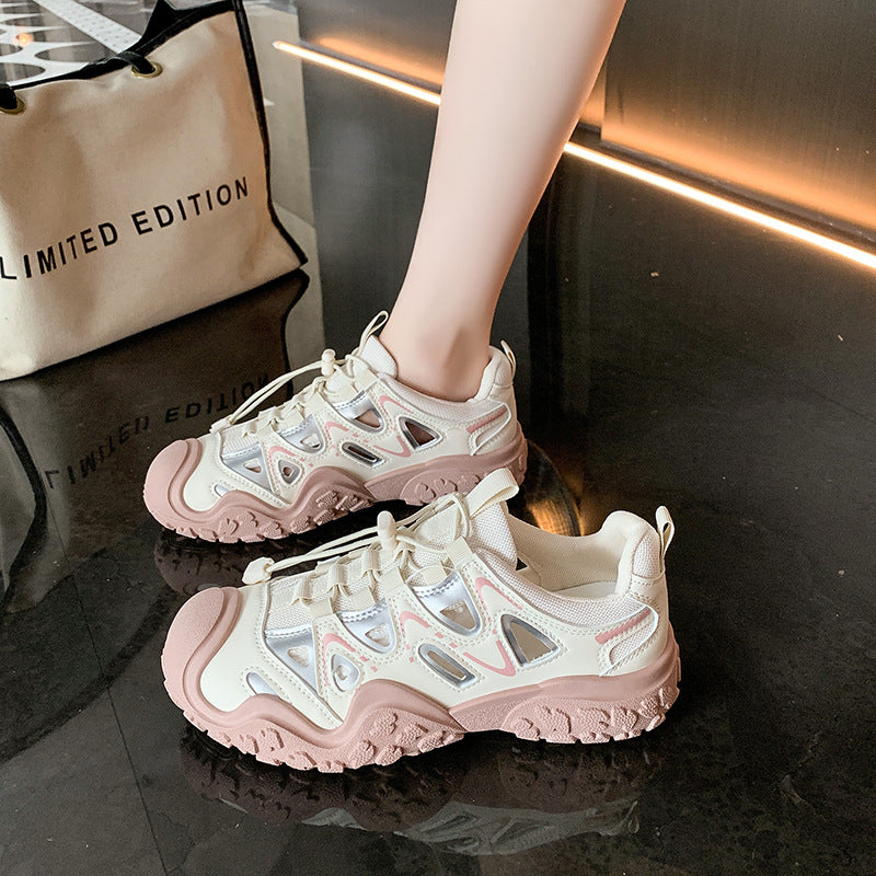 Damen Sportliche Sneaker mit atmungsaktiver Mesh-Oberfläche und rutschfester Sohle R&B