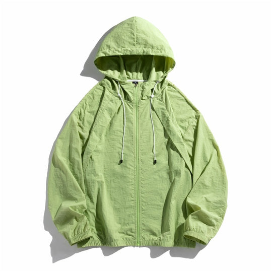 Damen leichte Windjacke mit verstellbarem Kapuzensystem R&B