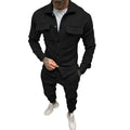 Herren sportliches Freizeit-Set mit modernem Kragen und praktischen Taschen R&B