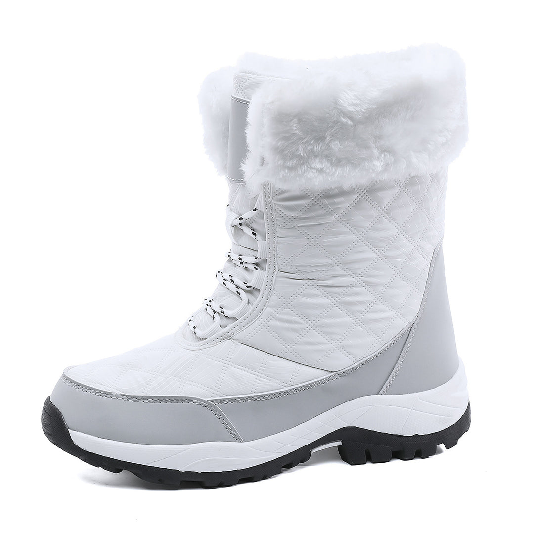 Damen Winterstiefel mit warmem Futter und rutschfester Sohle R&B
