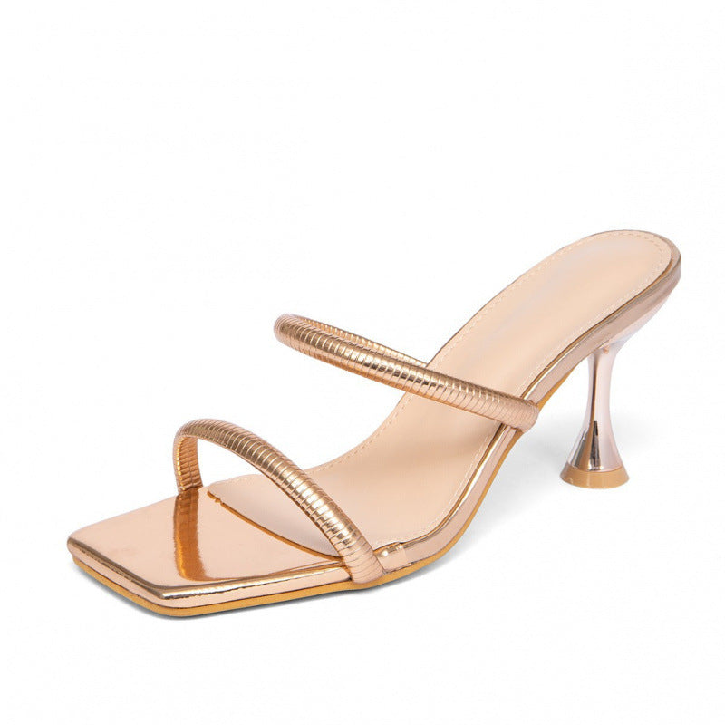 Damen Glamouröse High Heels mit verziertem Absatz und eleganten Riemen R&B