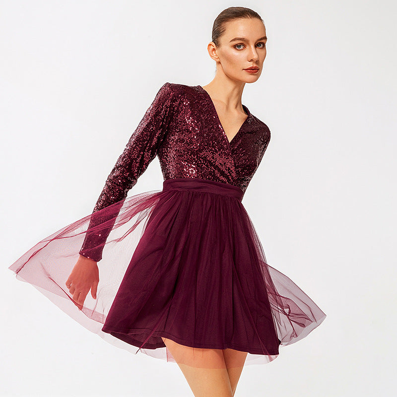 Damen Festliches Kleid mit Glitzer R&B
