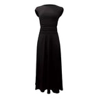 Damen Elegantes Maxikleid mit tailliertem Oberteil und fließendem Rock R&B