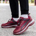 Damen Sportliche Lauf-Sneaker mit atmungsaktiver Mesh-Oberfläche und Schnellschnürsystem R&B