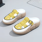 Damen modische Clogs mit verstellbarem Schnallenverschluss und luftiger Oberstruktur R&B