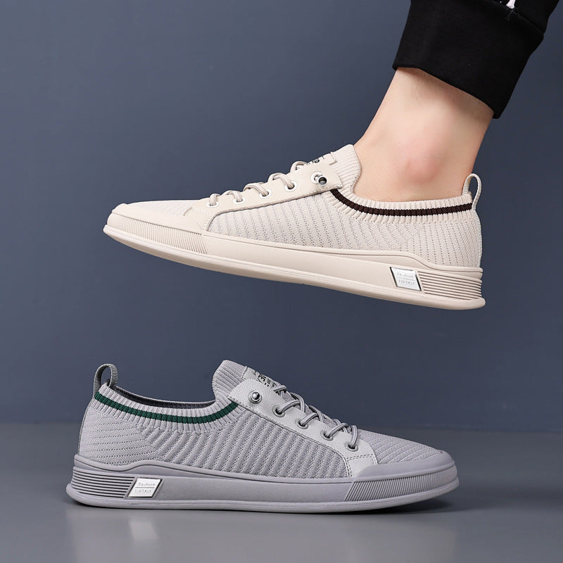 Damen Freizeit Sneakers mit elastischem Strick-Obermaterial und flexibler Sohle R&B
