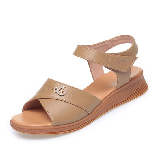 Damen Komfortable Sandalen mit modernem Riemen und atmungsaktivem Fußbett R&B