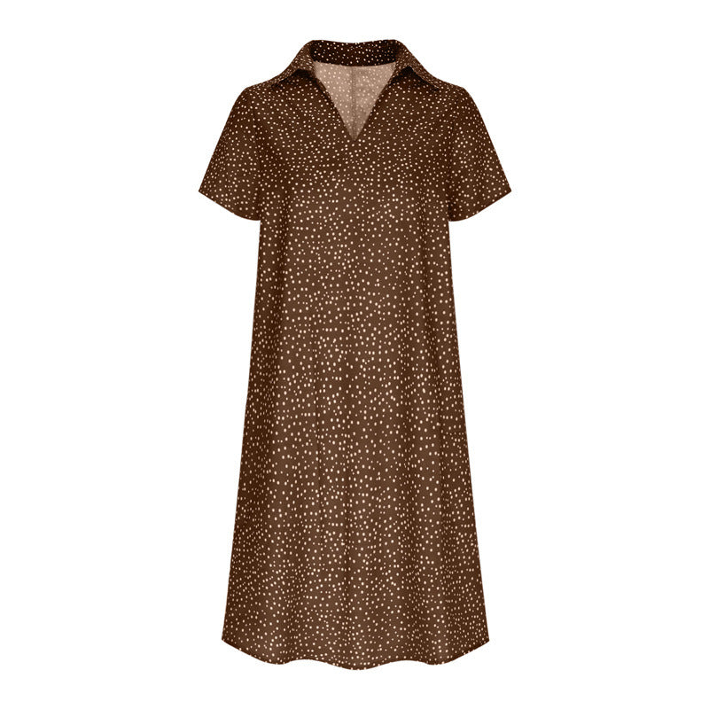 Damen Hemdkleid mit Polo-Kragen und leichtem, atmungsaktivem Stoff R&B