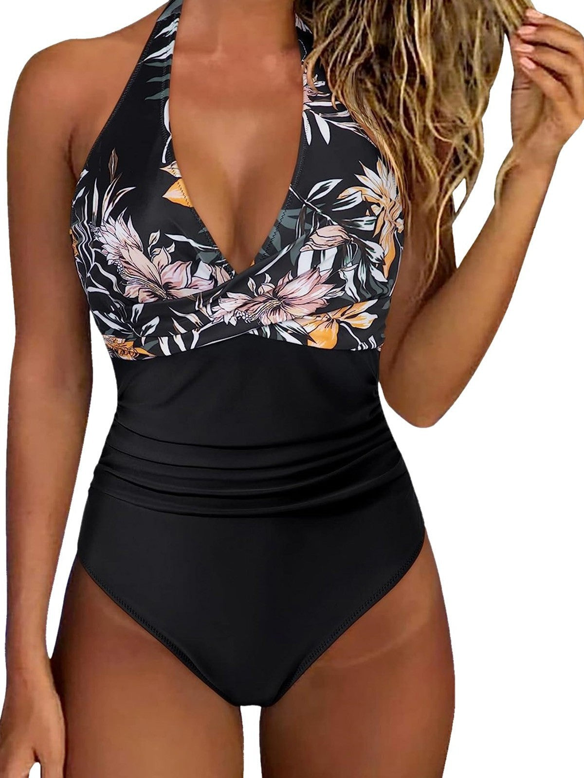 Damen Floral Design Badeanzug R&B