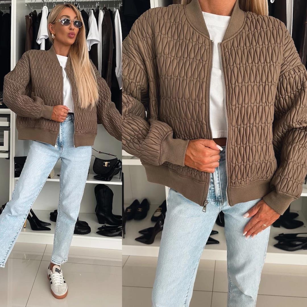 Damen Steppjacke mit komfortabler Passform und elastischen Bündchen R&B