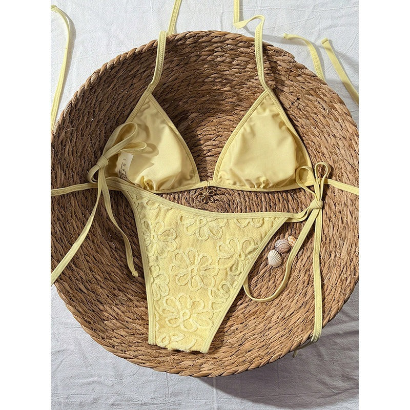Damen Zweiteiliges Bikini-Set mit floralen Stickereien R&B