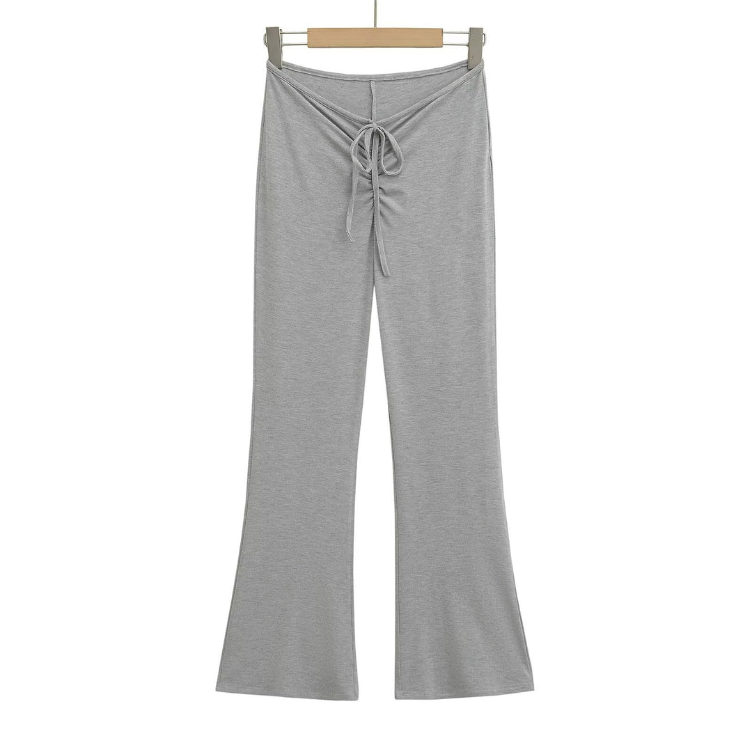 Damen Leggings mit verstellbarem Taillenzug und schickem Flared-Schnitt R&B
