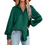 Damen Elegante Bluse mit Raffungen und lässigem Schnitt R&B