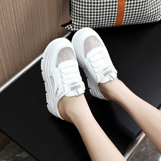 Damen Bequeme Slip-On Sneakers mit dämpfender Sohle und atmungsaktiver Oberfläche R&B