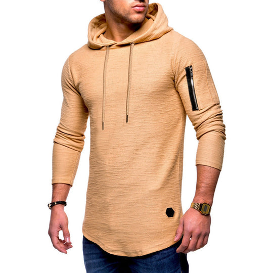 Herren Hoodie mit modernem Reißverschluss R&B