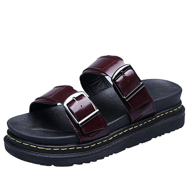 Damen Riemensandalen mit ergonomischem Fußbett und verstellbarem Schnallenverschluss R&B