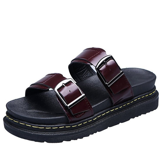 Damen Riemensandalen mit ergonomischem Fußbett und verstellbarem Schnallenverschluss R&B