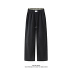 Herren weite Freizeithose aus atmungsaktivem Baumwollmix mit elastischem Bund und seitlichen Taschen R&B