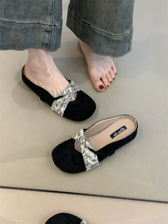 Damen Komfortable Mules mit dekorativem Obermaterial und ergonomischer Sohle R&B