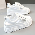 Damen Plateau Sneakers mit modischem Akzent und rutschfester Sohle R&B