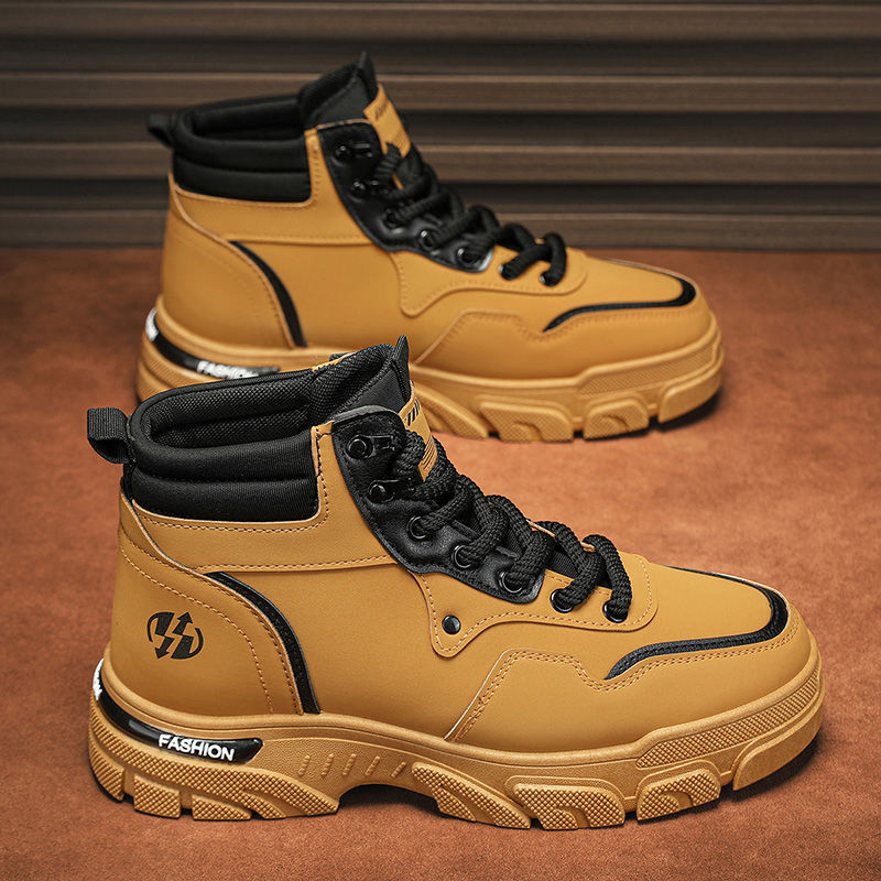 Damen Modische High-Top Sneakers mit robustem Sohlenprofil R&B