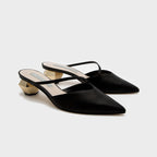Damen Sling-Pumps mit spitzem Design und elegantem Blockabsatz R&B