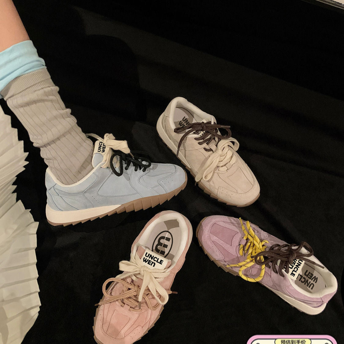 Damen Sneakers im modernen Design mit dämpfender Sohle