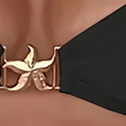 Damen Triangel-Bikinioberteil mit charmantem Schmuckdetail R&B