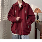 Damen Oversized Jacke mit innovativem Reißverschluss und lässigem Schnitt